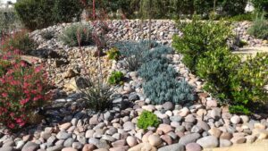 low maintenance front yard landscaping ideas with rocks and mulch